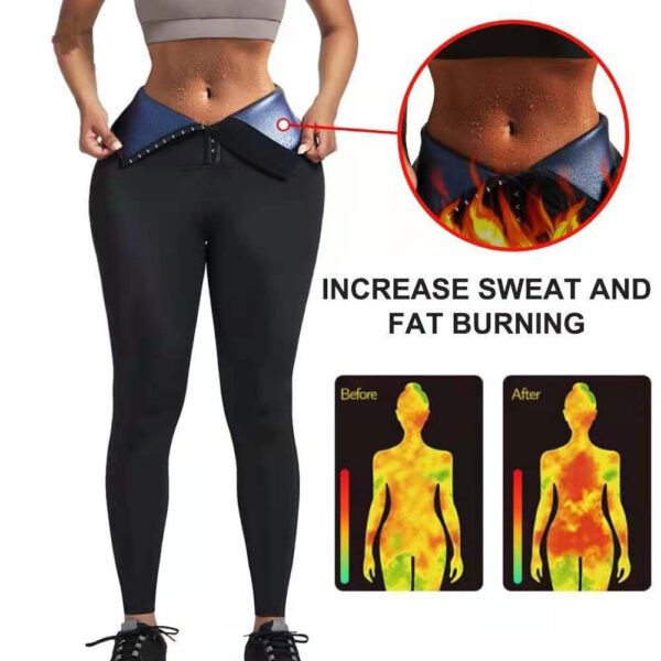 Sauna Long Pants Fitness Exercise Hot Thermo Sweat Leggings Training Slimming Pant - Image 7