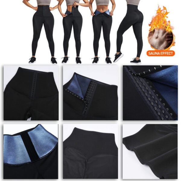 Sauna Long Pants Fitness Exercise Hot Thermo Sweat Leggings Training Slimming Pant - Image 5