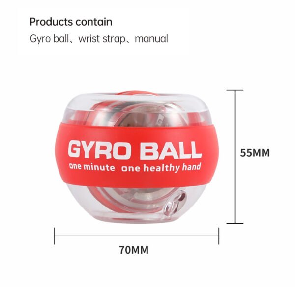 Wrist Trainer Ball Auto-Start Wrist Strengthener Gyroscopic Forearm Exerciser Gyro Ball For Strengthen Arms, Fingers, Wrist Bones And Muscles - Image 6