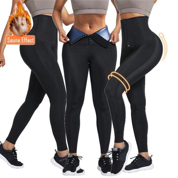 Sauna Long Pants Fitness Exercise Hot Thermo Sweat Leggings Training Slimming Pant - Image 4