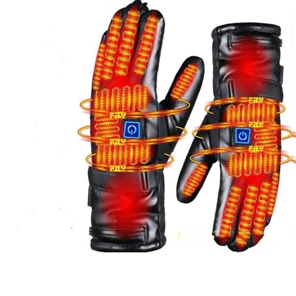 Full Finger Warm Waterproof Motorcycle Outdoor Heating Gloves - Image 5