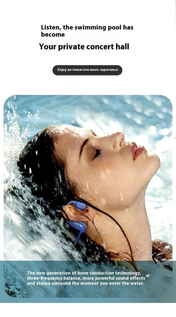 Bone Conduction Swimming Bluetooth Headset With 8G Memory - Image 10